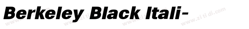 Berkeley Black Itali字体转换 Berkeley Black Itali字体转换